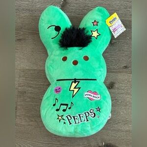15 inch Peeps Emo Green Bunny Plush for Easter.